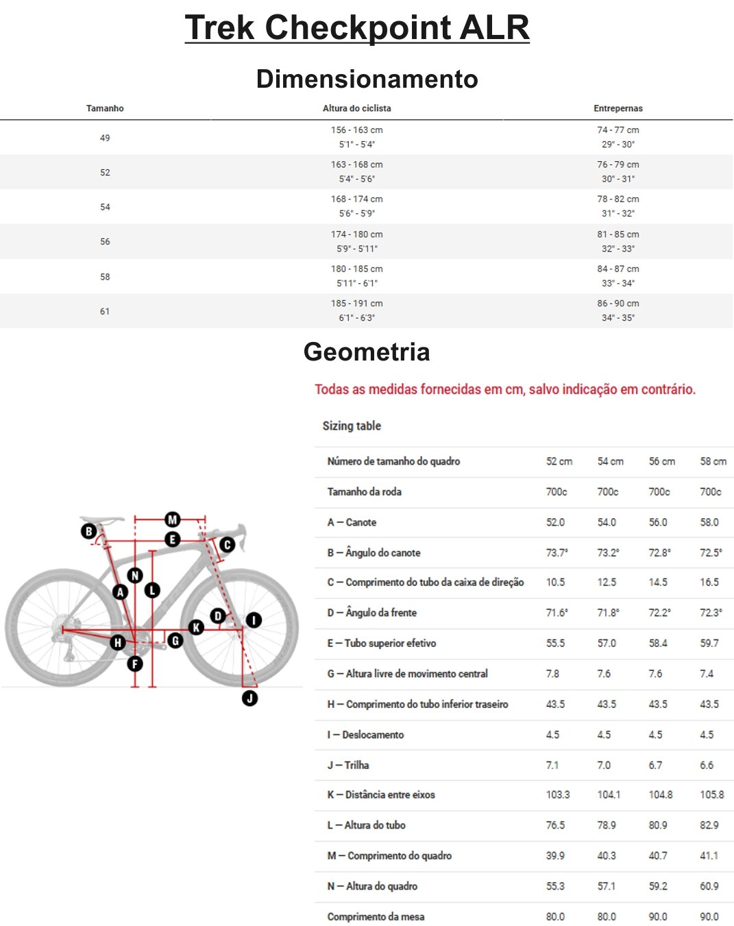 Bicicleta Trek Checkpoint ALR 3 Disc Vermelha | Tech Team Bikes
