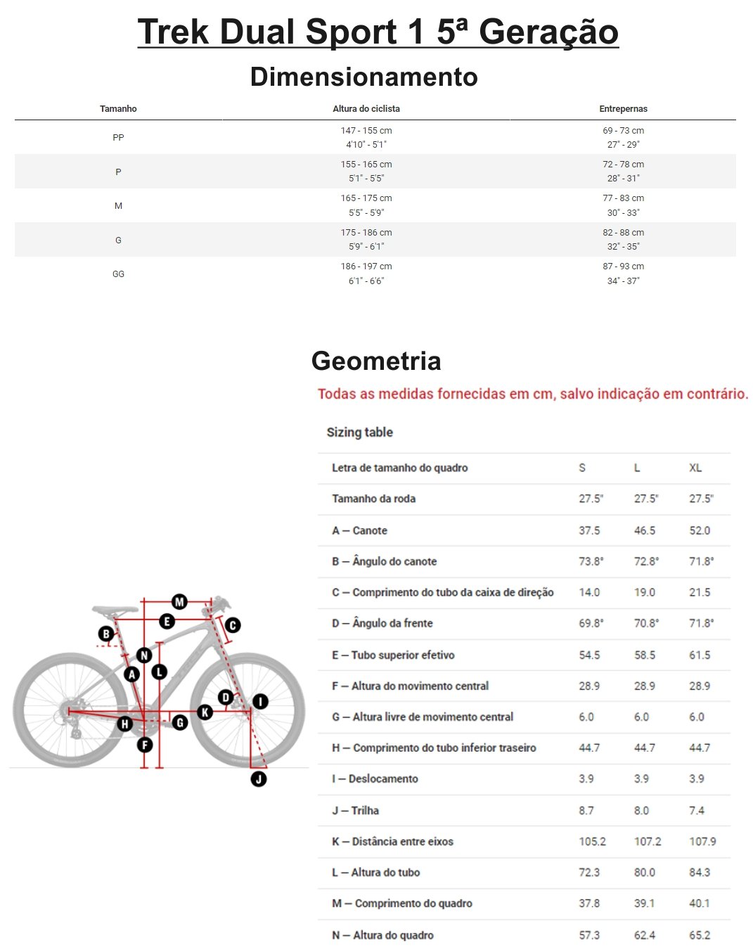 Bicicleta Trek Dual Sport 1 5ª Geração Preta | Tech Team Bikes