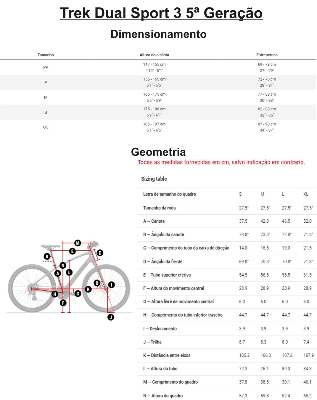 Bicicleta Trek Dual Sport 3 5ª Geração Vermelha | Tech Team Bikes