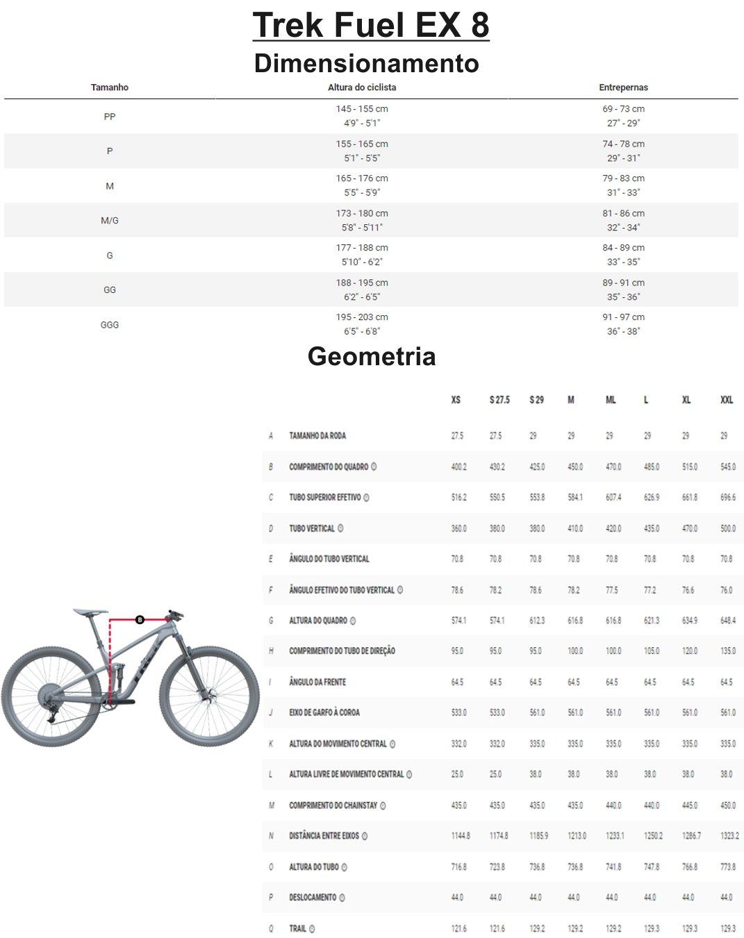 Bicicleta Trek Fuel EX 8 6ª Geração Cinza | Tech Team Bikes