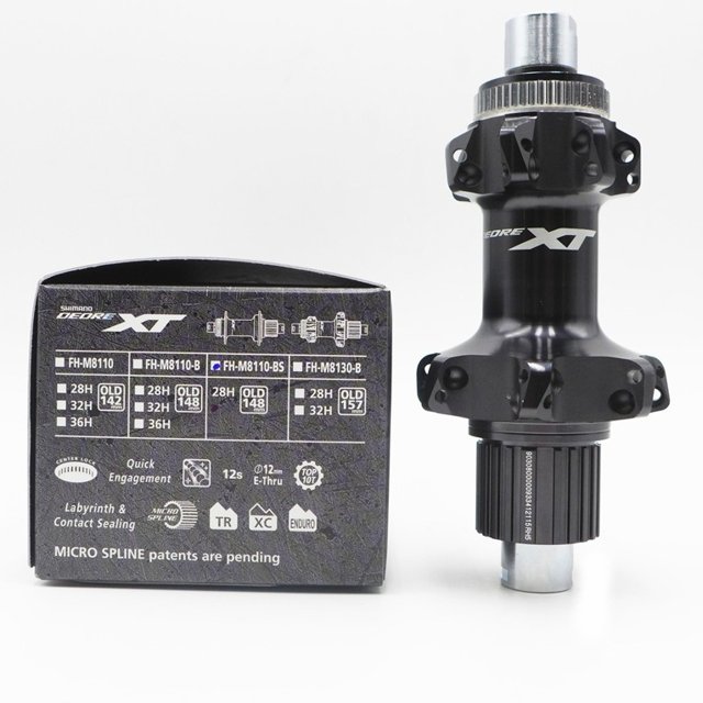Moyeu Arrière Shimano XT FH-M8110-BS 12 Vitesses - 28 Trous, Center Lock, 12x148mm