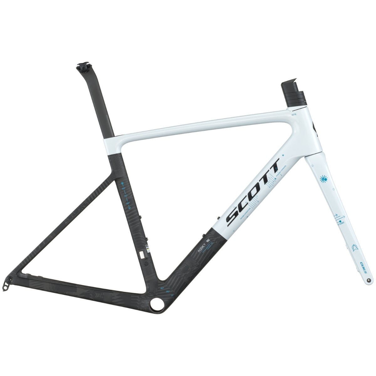 Quadro Scott Addict RC Pro HMX Branco | Tech Team Bikes