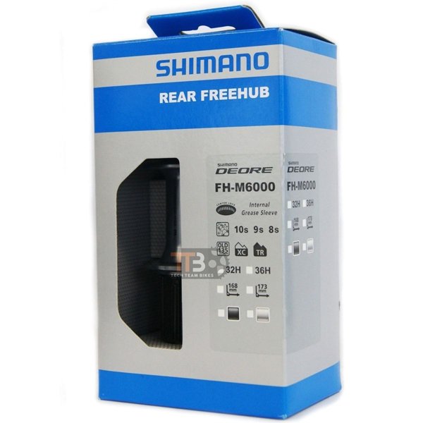 Cubo Traseiro Shimano Deore FH-M6000 Preto | Tech Team Bikes
