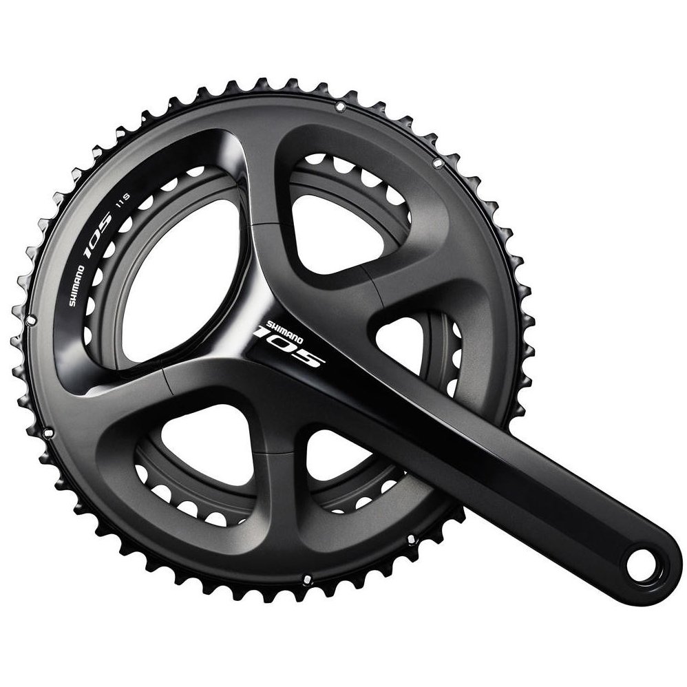 Pedivela Shimano 105 FC-5800 52/36D 175mm Preto | Tech Team Bikes