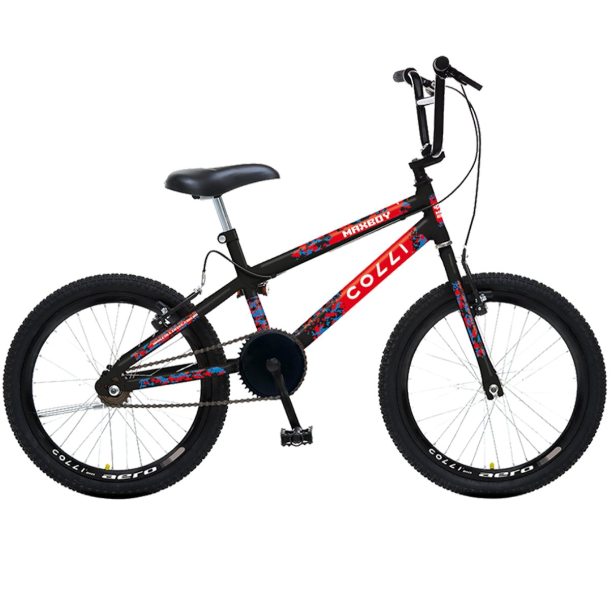 Bicicleta Infantil Colli Max Boy Cross Aro 20 Preto Fosco | Tech