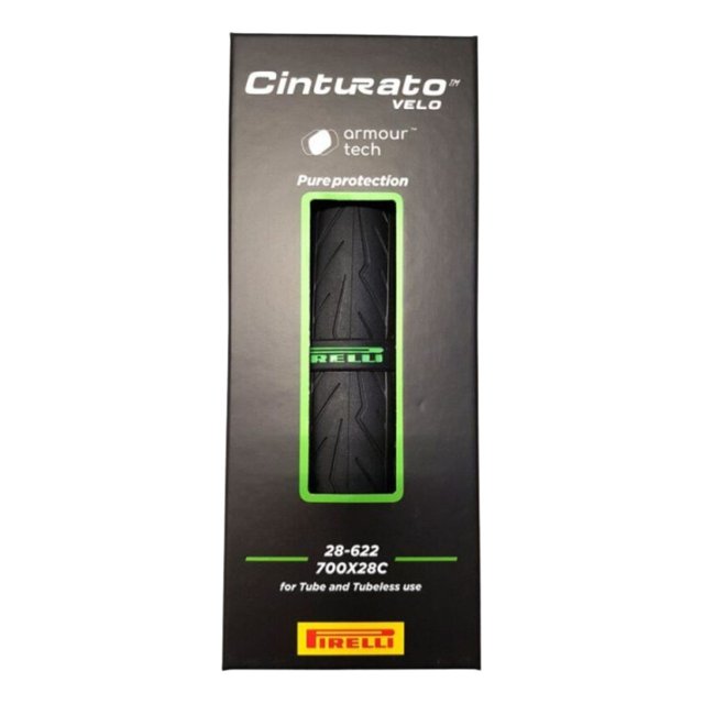 Paire De Pneus Route Pirelli Cinturato Velo TLR 700x28 - Sans Chambre, Prêts à Monter En Tubeless