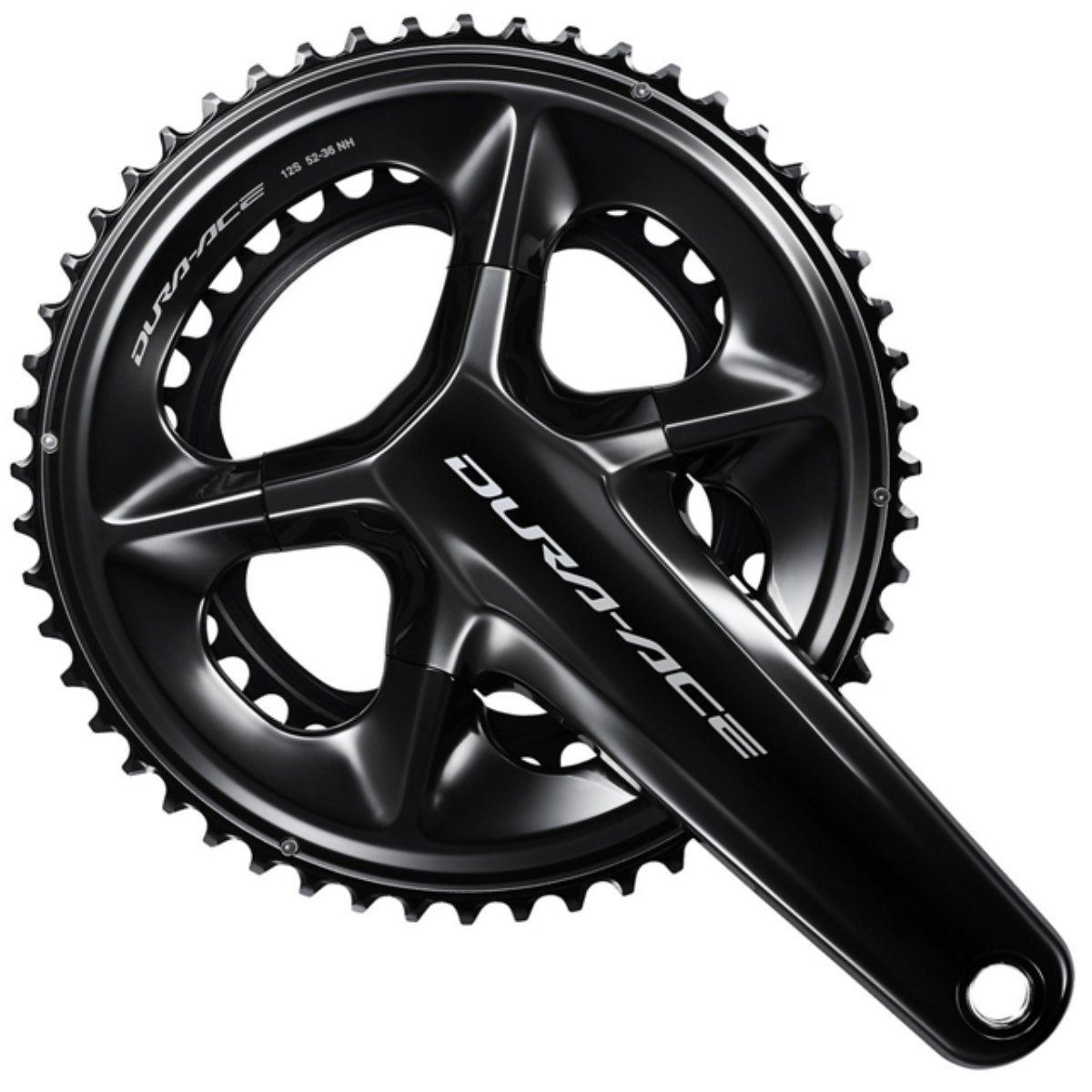 パーツ SHIMANO DURA-ACE FC-R9200 Pedivela Shimano Dura-Ace FC-R9200 52/36D 175 mm Preto | Tech Team