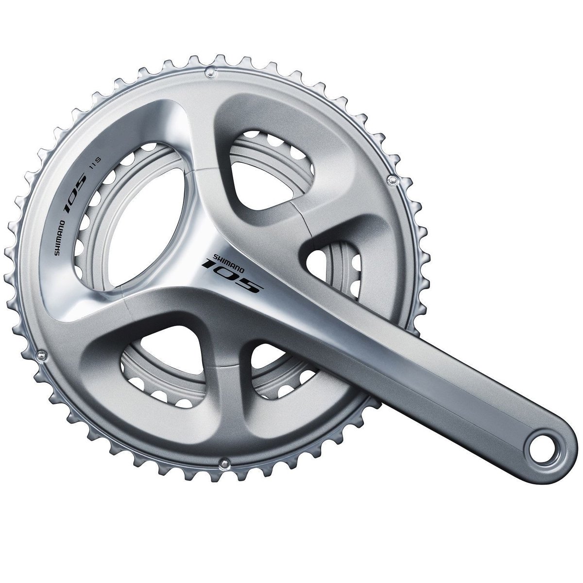 Pedivela Shimano 105 FC-5800 50/34D 172.5mm Prata | Tech Team Bikes