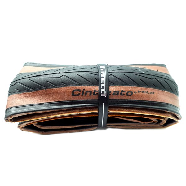 Pirelli Cinturato Velo TLR Tubeless Ready: Pneumatico Pieghevole 700C Marrone Classico Per Bici Da Corsa