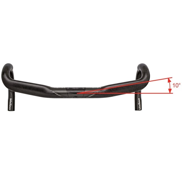 Guidon Aérodynamique Vision Trimax Carbon Sl 013, Pour Les Chronos Et Le Triathlon