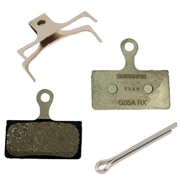 Pastiglie Freno A Disco Shimano G05A-RX In Resina Con Piastra In Lega - Nuove