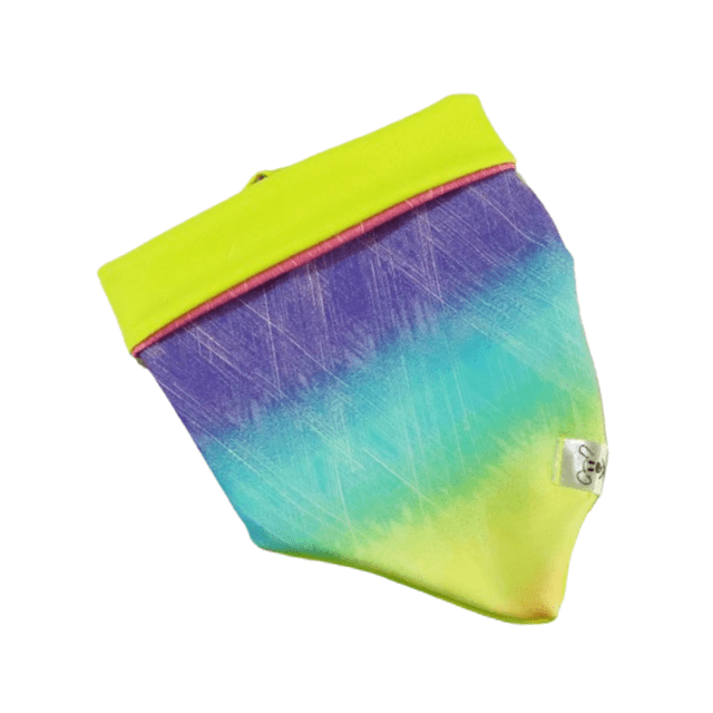 Bandana para pet Neon aurora boreal com proteção UV 50