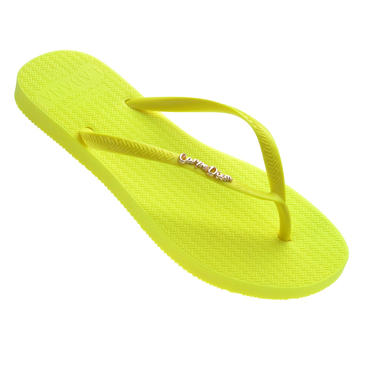 Chinelo Neon | Pingente Dourado | LABANA