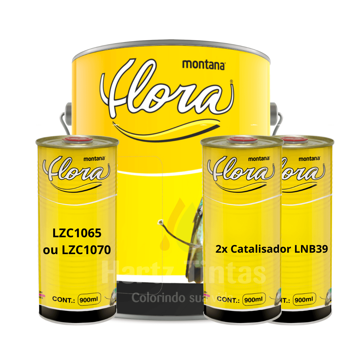 Kit para Vidro Linha Flora Laca LKR100 + Catalisador LNB 39 +