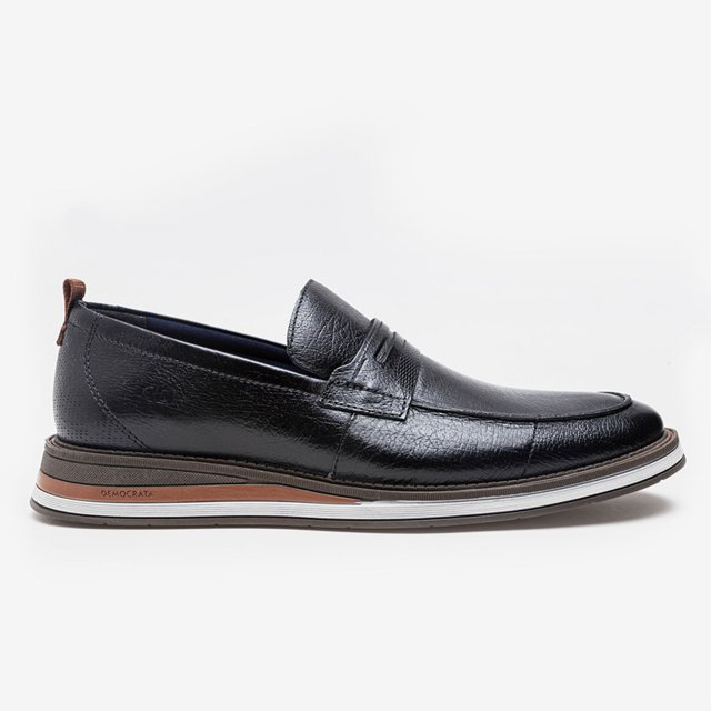 Sapato Masculino Couro Metropolitan Type Democrata 272103 Feira