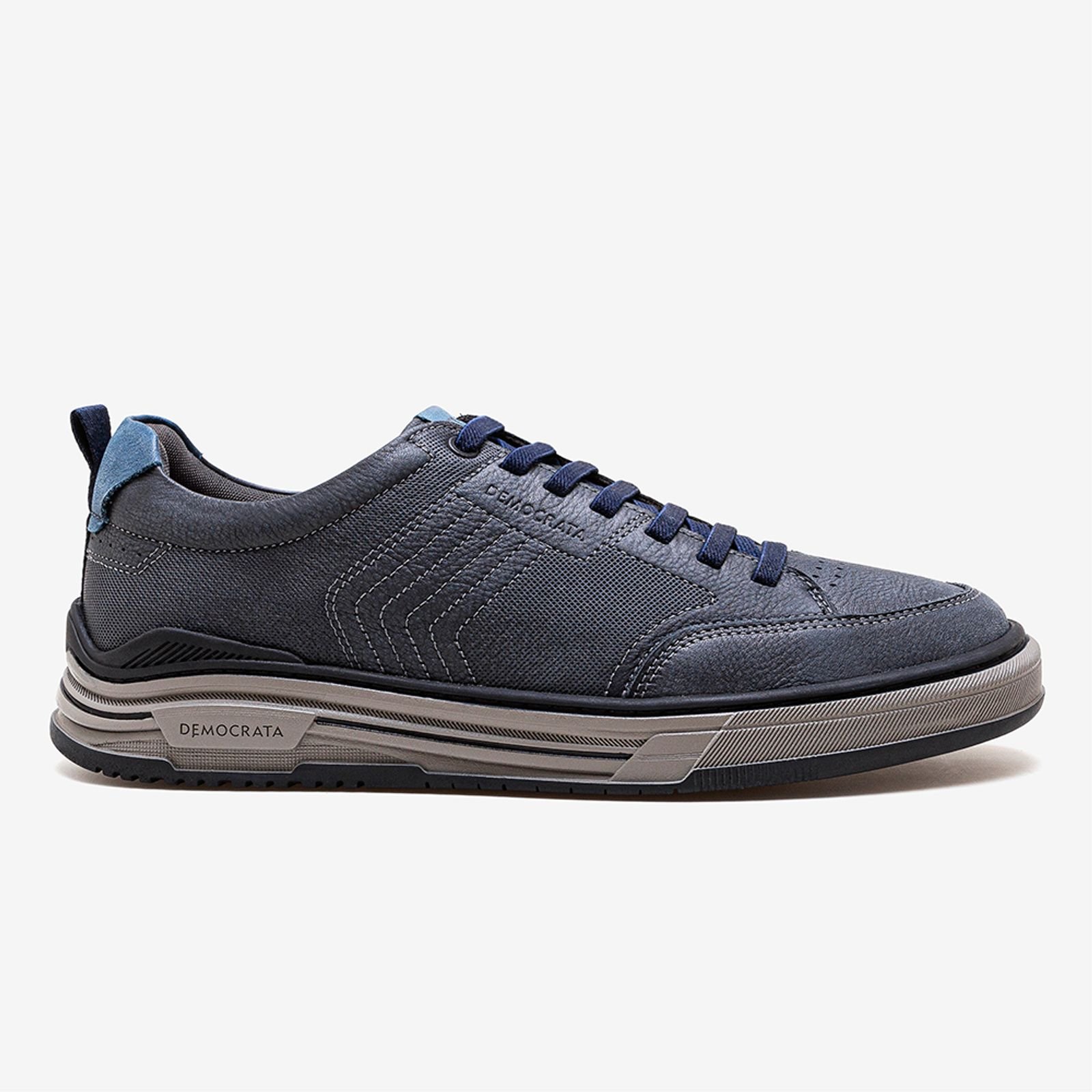 Sapatênis Masculino Casual Couro Denim Dylan Democrata 640101