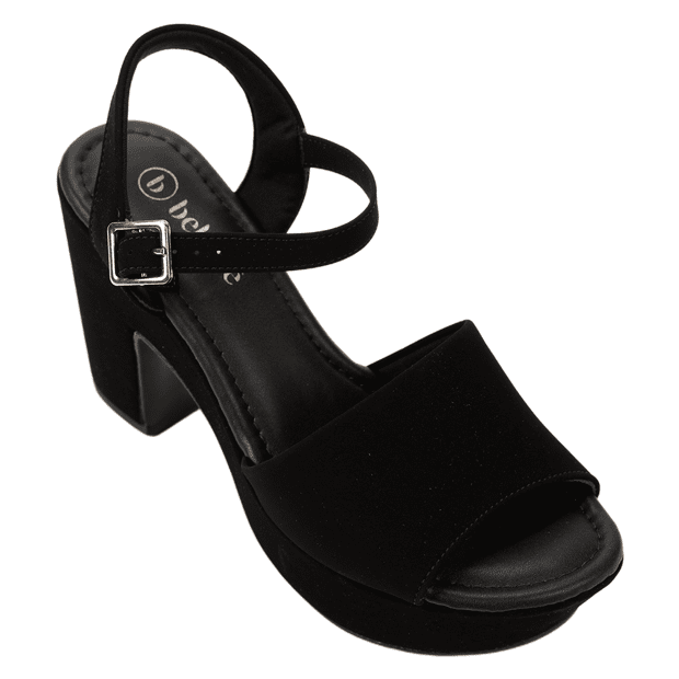 Sandália Feminina Salto Grosso Bebecê T5118-156 Feira de Calçados