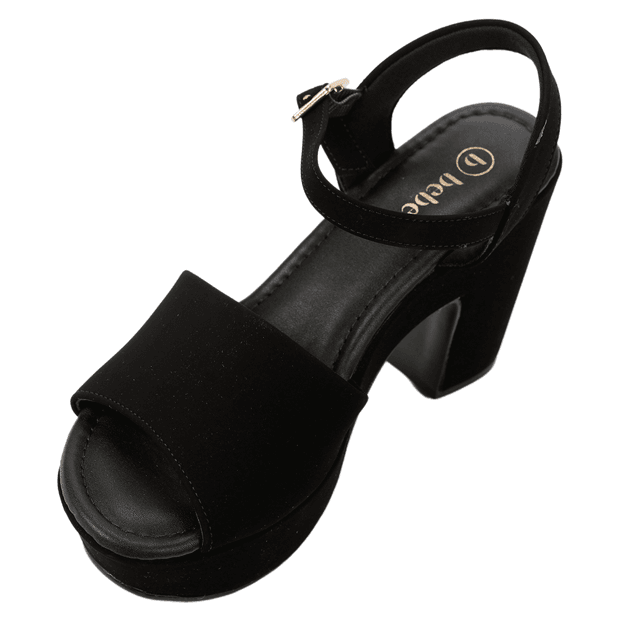 Sandália Feminina Salto Grosso Bebecê T5118-156 Feira de Calçados