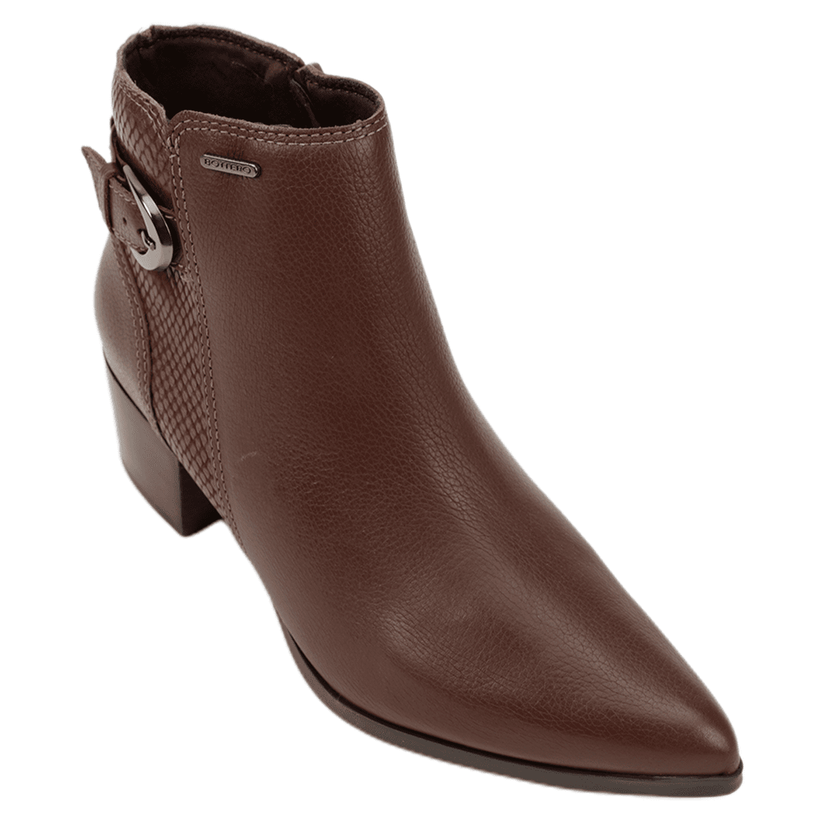 Bota Feminina Cano Curto Couro Bottero 349309 Feira de Calçados