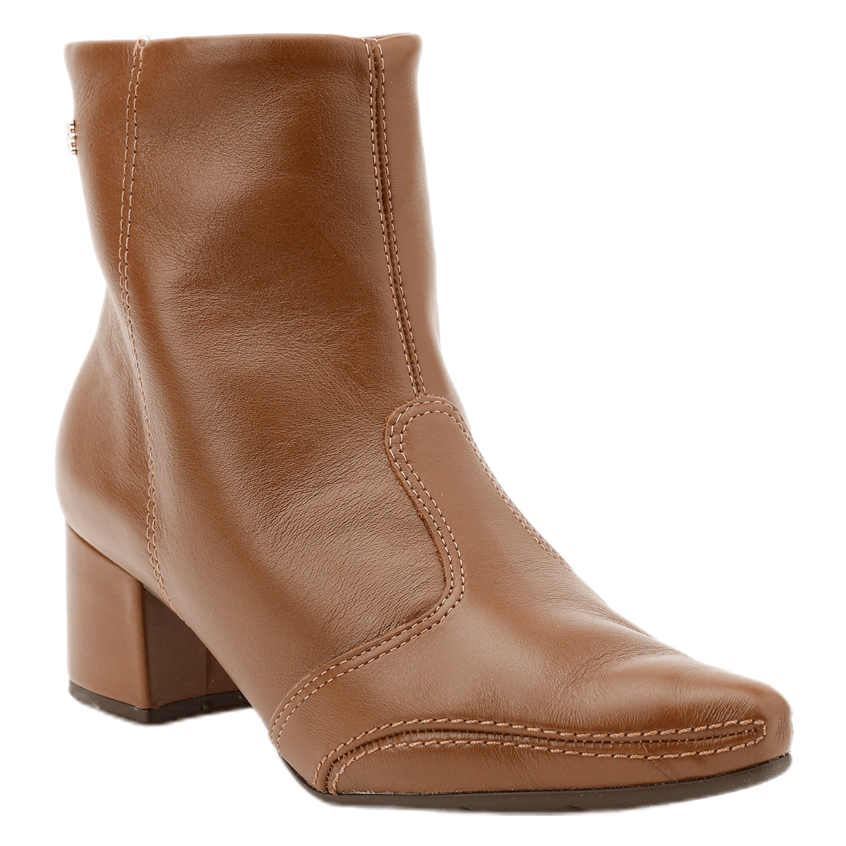 Bota Feminina Cano Curto Couro Ramarim 2657101 | Feira de Calçados