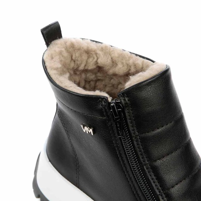 Bota Chunky Feminina Forrada com Pelo Via Marte 21-4XXI | Loja Online