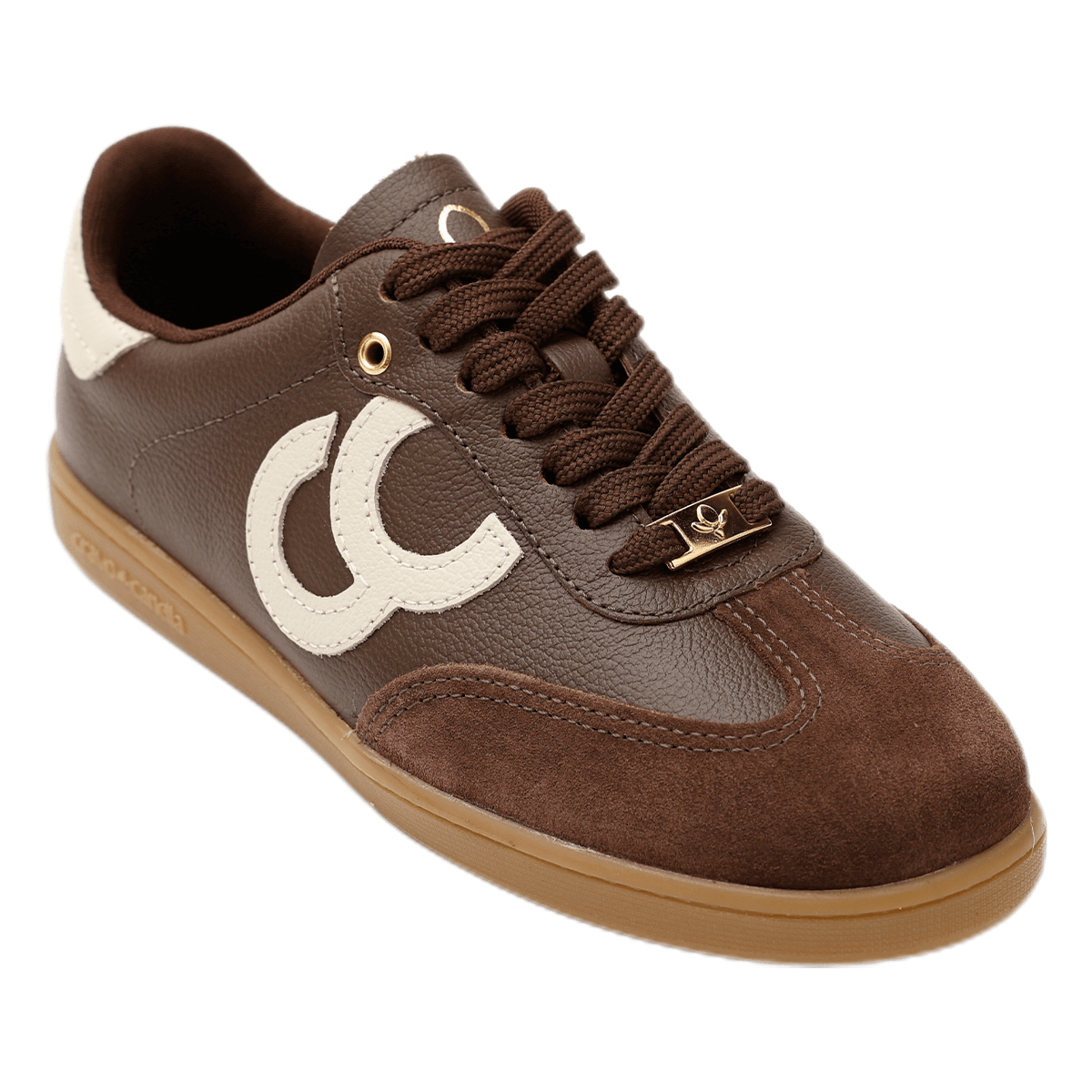 Tênis Feminino Casual Couro Cravo e Canela 2130CC | Feira de Calçados