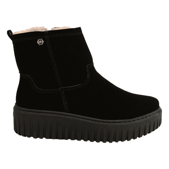 Bota Cano Curto Forrada Feminina Via Marte 047-010-04 Feira de