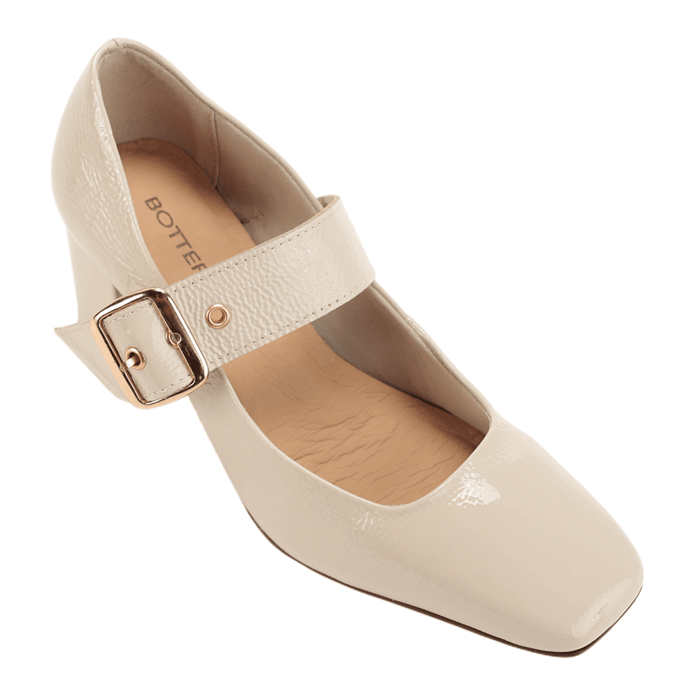 Off White Sapato Feminino Tipo Boneca Sapato Scarpin Boneca