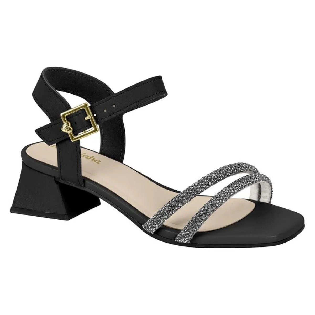 Sandália Menina Salto Grosso Molekinha Feira de Calçados