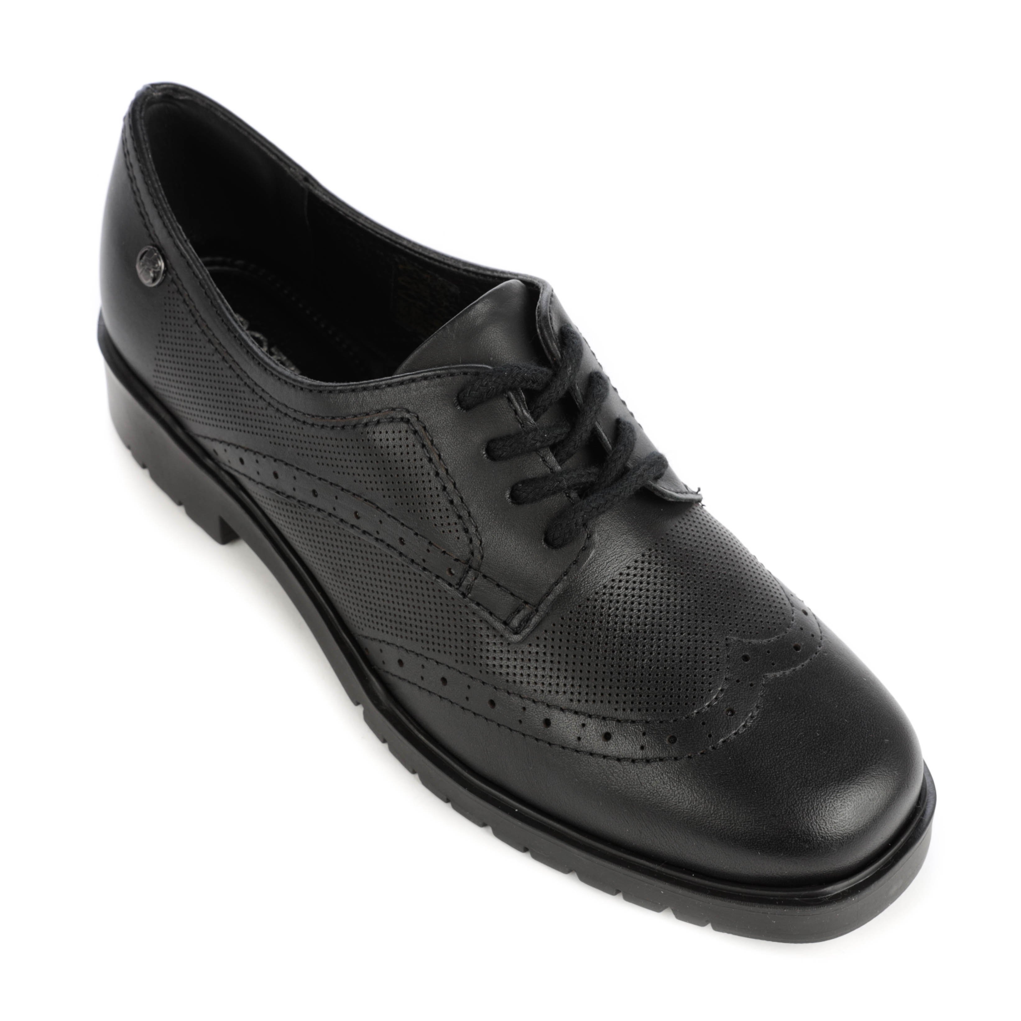 Oxford Feminino Oxford Preto Tratorado Oxford Tratorado Sapato De