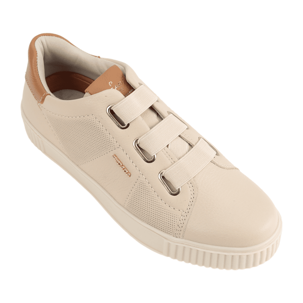 Tênis Feminino Elástico Couro Pegada 219022-02 Feira de Calçados