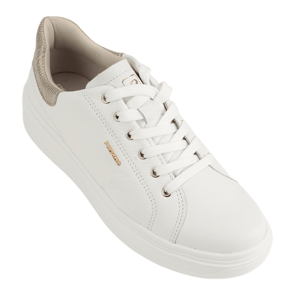 Tênis Feminino Plataforma Couro Pegada 211303-01 | Feira de Calçados