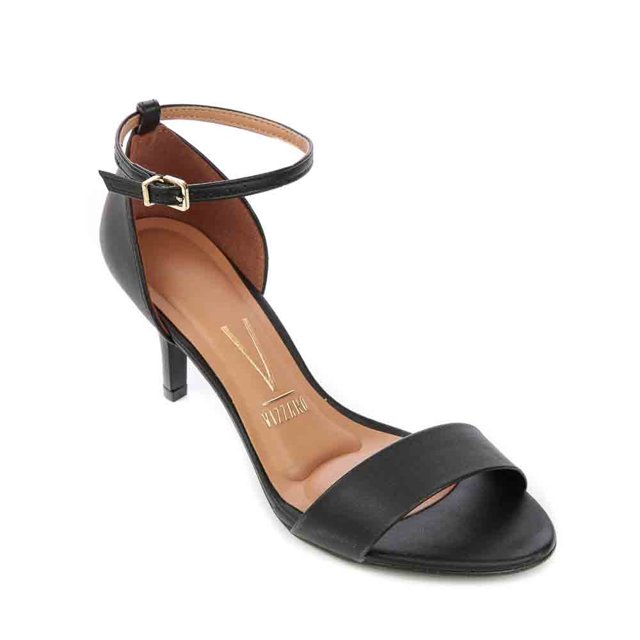 Sandália feminina salto grosso Verniz Nude com Metalizado Cobre - Feminy  Calçados