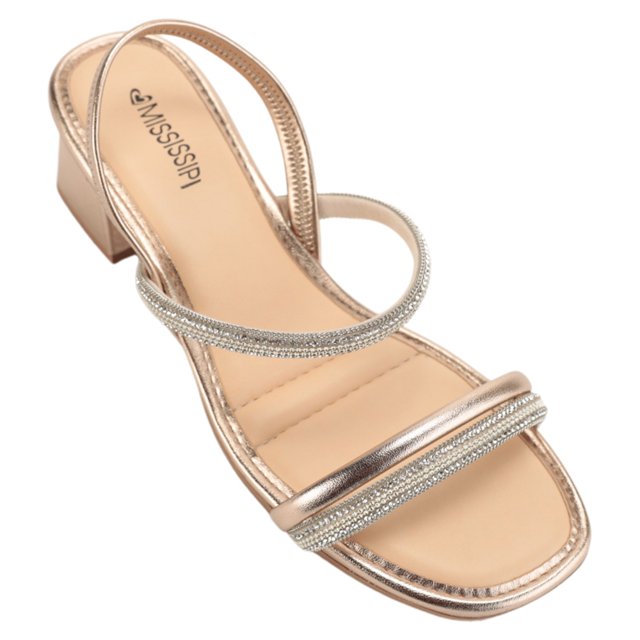 Sapato Feminino Sandalia Salto Grosso Mississippi Mississippi