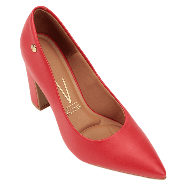 Scarpin Vizzano Sapato De Salto Da Vizzano Sapato Vermelho Sapato