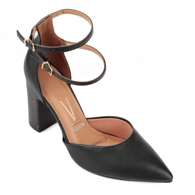Sapato Scarpin Feminino Salto Grosso Vizzano Feira de