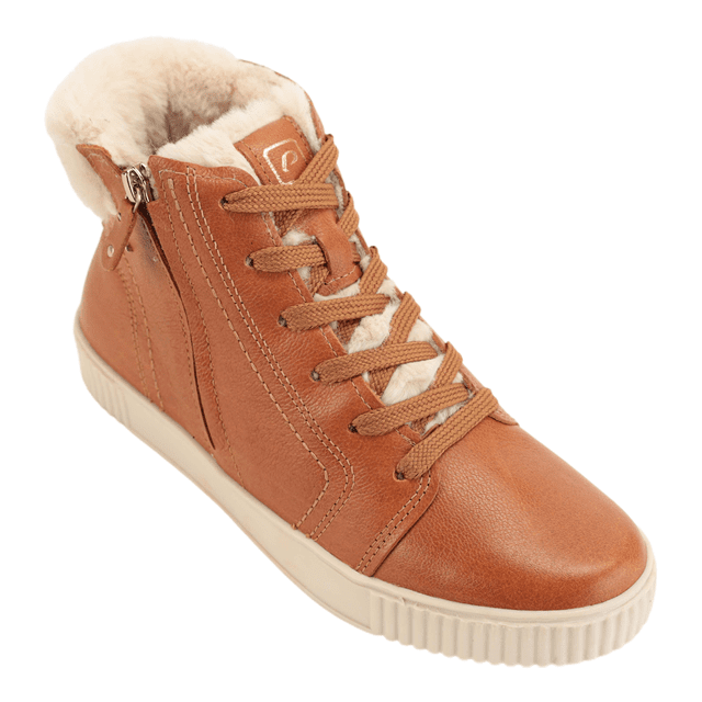 Tênis Bota Feminino Forrado Couro Pegada 219095 Feira de Calçados