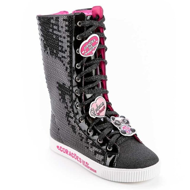 Tênis Bota Cano Alto Luluca Pampili Patches 435.140 | Loja Online
