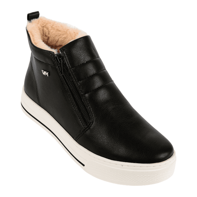 Tênis Bota Feminino Forrado Lã Via Marte 030-001-02 Feira de