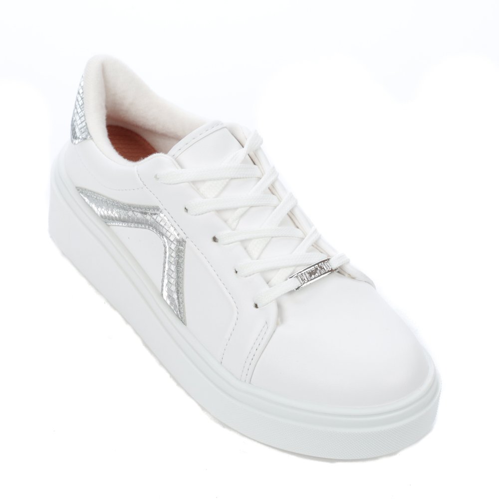 Tênis Feminino Vizzano Tênis Vizzano Bico Redondo Branco Tênis