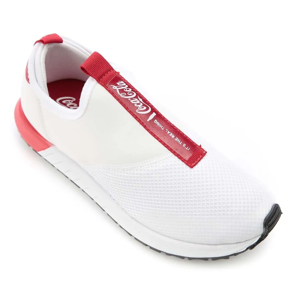 Tênis Slip On Feminino em Malha Coca-Cola Valley CC1880 | Loja Online
