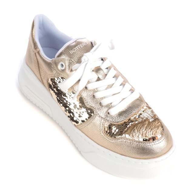 Tênis Feminino Salto Plataforma Bottero Metalizado 346029 Feira