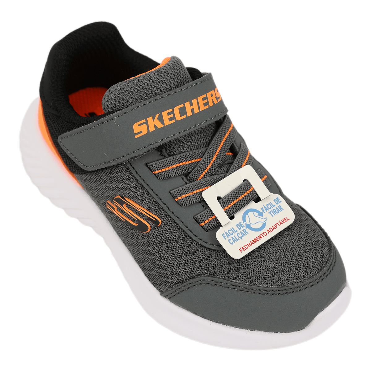 Tênis Menino Velcro Skechers Bounder Trekzic 403908N | Feira de