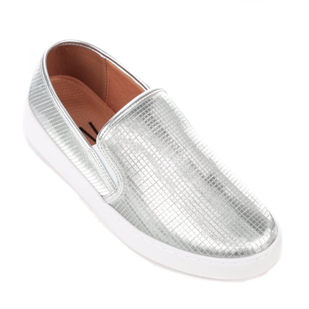 Tênis Feminino Slip On Metalizado Vizzano Feira de Calçados