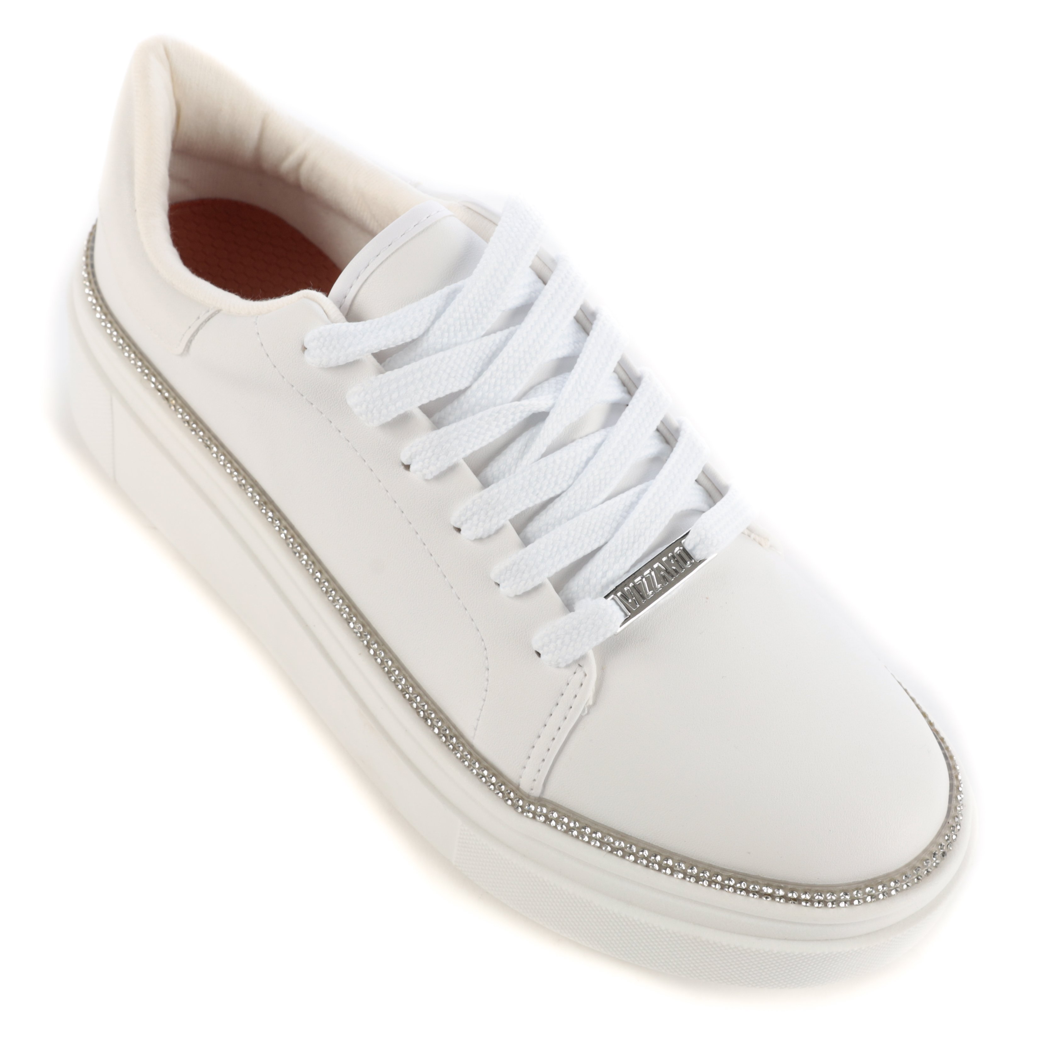 Tênis Branco Com Tenis Vizzano Com Brilho Tênis Branco Tenis De Brilho Vizzano TENIS SNEAKER CHUNKY CASUAL