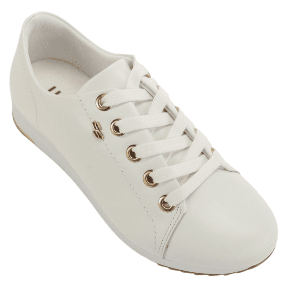 Tênis Feminino Casual Couro Usaflex V9109-031 Feira de Calçados