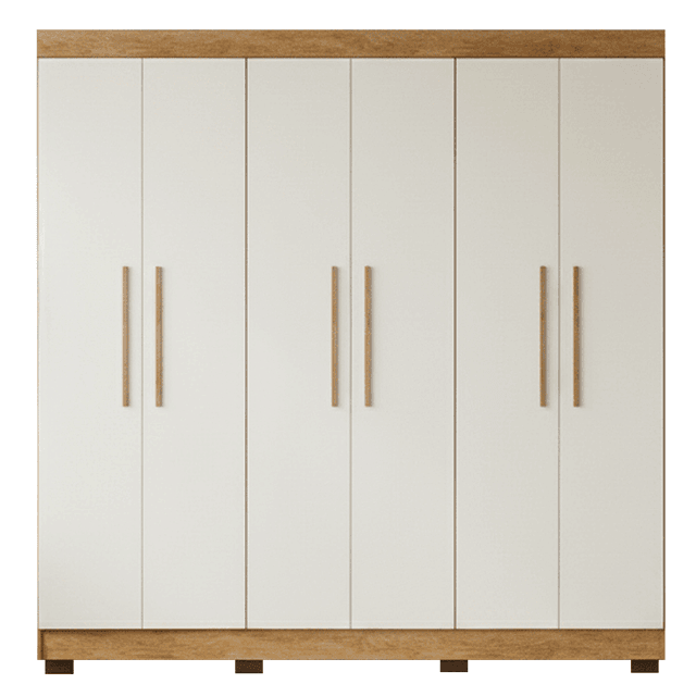 Guarda-roupa de Casal 100% MDF 2,10m | Luna Móveis