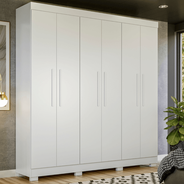 Guarda-roupa de Casal 100% MDF 2,10m | Luna Móveis
