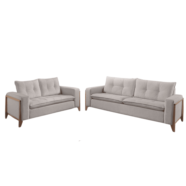 Sofá 3x2 Lugares Retrô com Pillow Top Luna Móveis