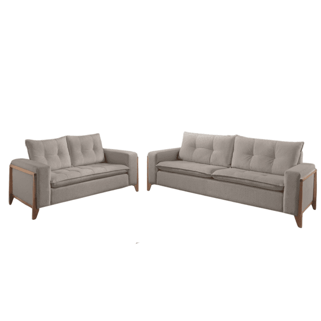Sofá 3x2 Lugares Retrô com Pillow Top Luna Móveis